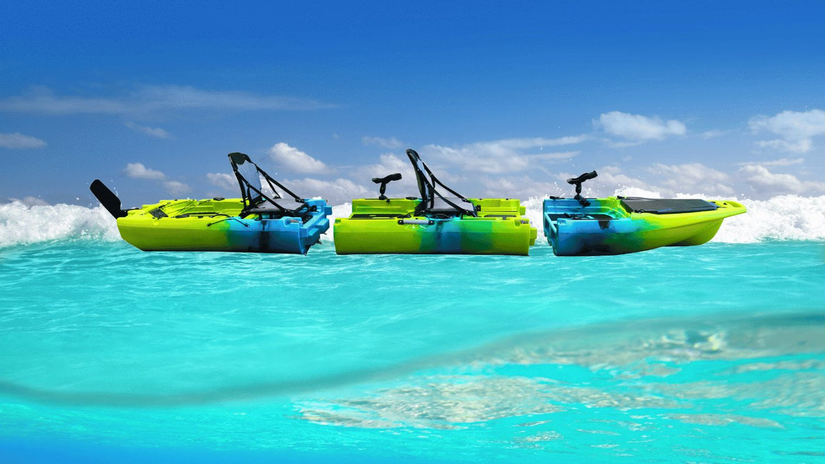 Modular Pedal Fishing Kayaks, Arms Legs or Motor Powered