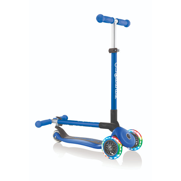 Globber Primo Foldable Lights 3 Wheel Scooter