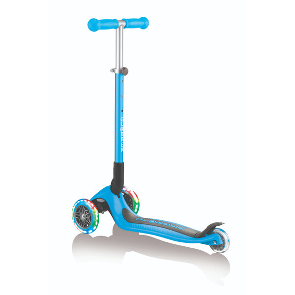 Globber Primo Foldable Lights 3 Wheel Scooter.