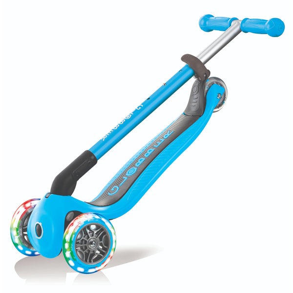 Globber Primo Foldable Lights 3 Wheel Scooter.