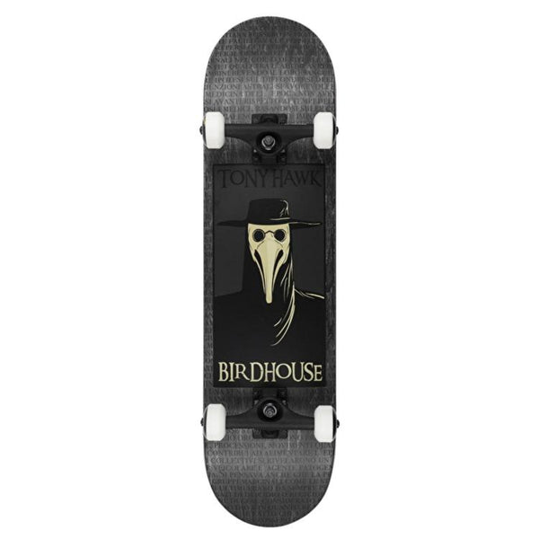 Birdhouse Tony Hawk Level 3 Plague Doctor Black 8.0 Complete Skateboard