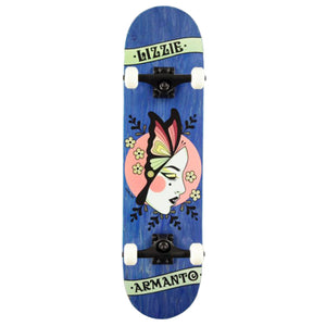 Birdhouse Tony Hawk Level 3 Lizzie Armanto Butterfly Blue 8.0 Complete Skateboard