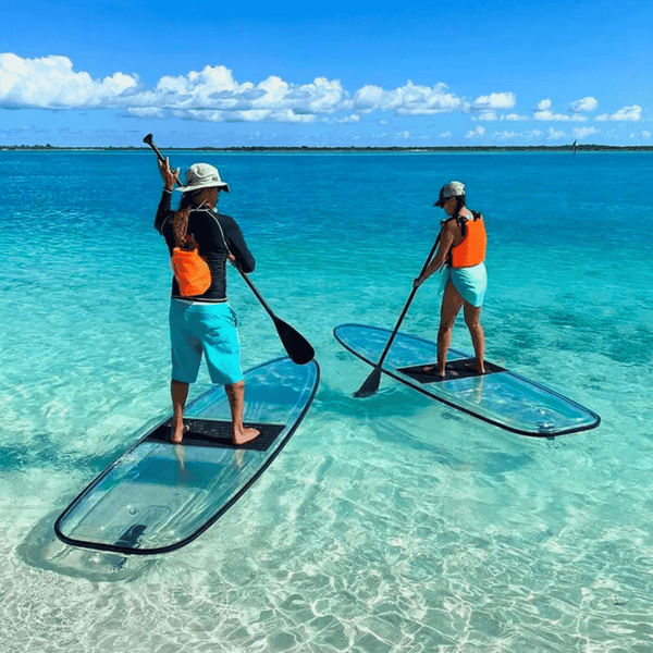 Transparent Stand Up Paddle Board.