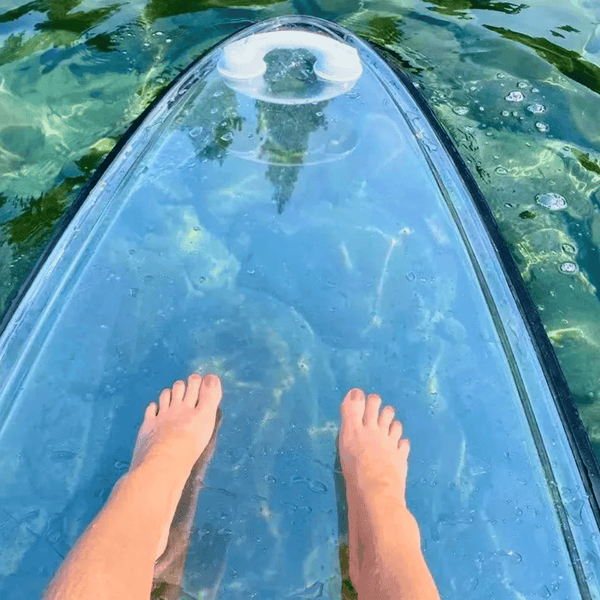 Transparent Stand Up Paddle Board.