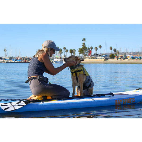 Lady and her dog on 10'8 seek