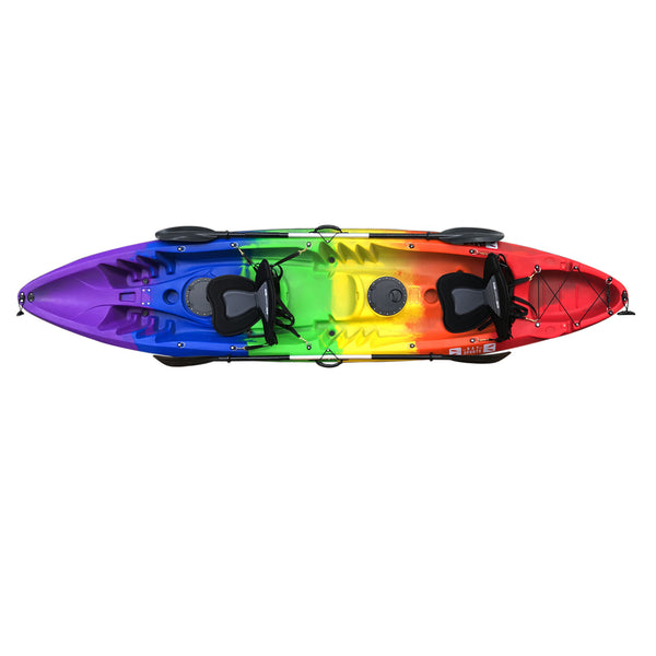 Bay Sports Nereus Multi Colour Gay Flag Tandem 2 Person Kayak top view