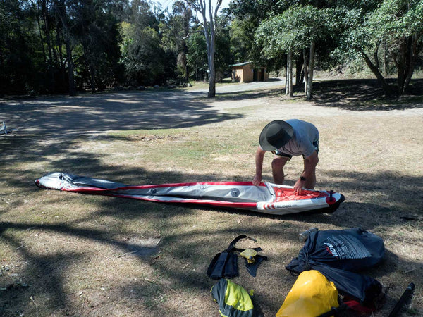 KXone Slider 485 Drop Stitch Inflatable Kayak Deflated