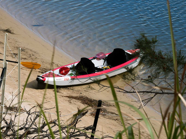 KXone Slider 485 Drop Stitch Inflatable Kayak on Beach