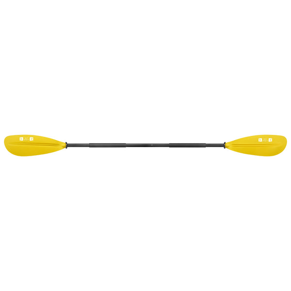 2 piece kayak paddle yellow blade