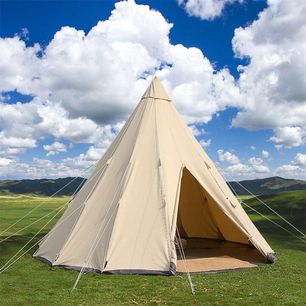 Luxury Canvas Tipi Tent.
