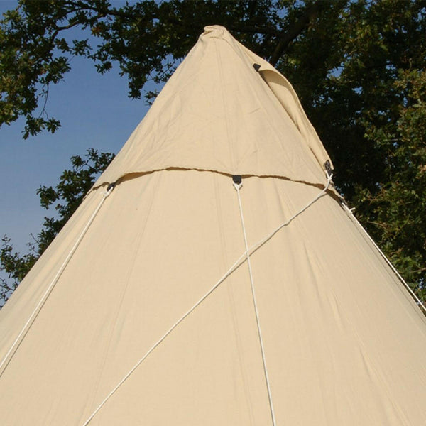 Luxury Canvas Tipi Tent.