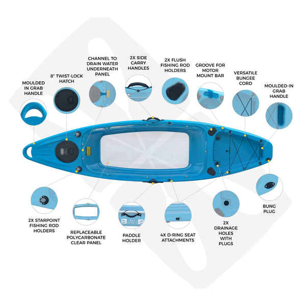 ClearView 2 - Clear-Bottom Single Kayak