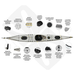 Dreamer XL - 5.1m Ocean Touring Kayak.