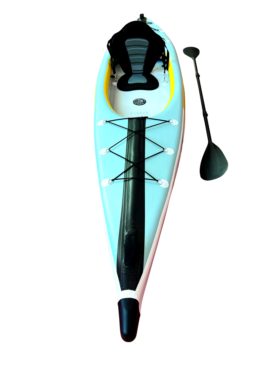 Inflatable Kayak 1 Person 3.85M Single Inflatable Kayak Bay Sports