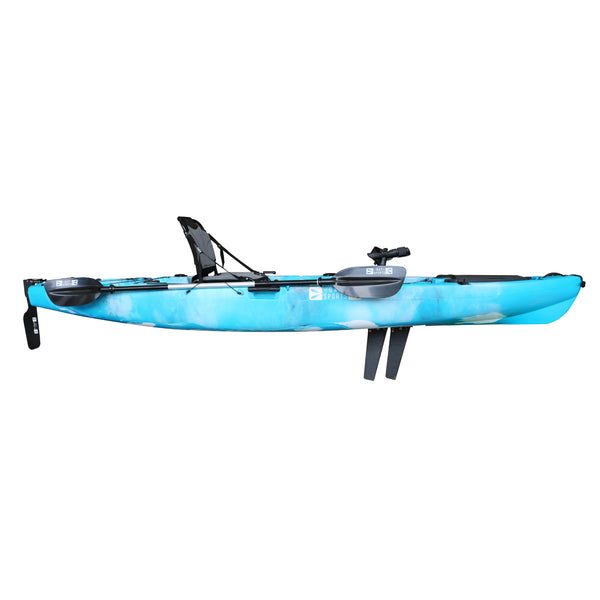 Pedal Pro Fish - 3.6m Pedal-Powered Fishing Kayak Ocean Blue Black Camo 6