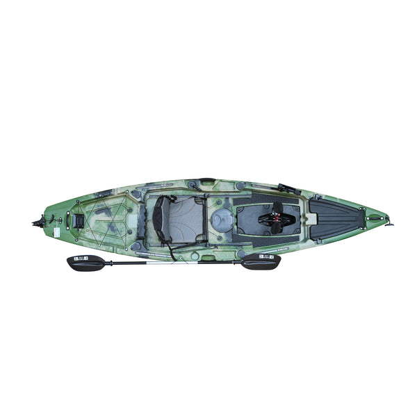 Pedal Pro Fish - 3.6m Pedal-Powered Fishing Kayak Jungle Green Camo 6