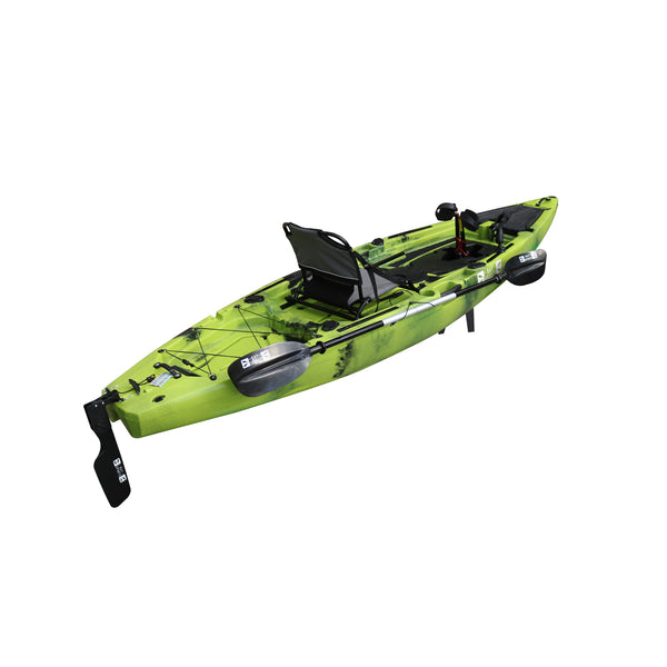 Pedal Pro Fish - 3.6m Pedal-Powered Fishing Kayak Apple Green Black Camo 2