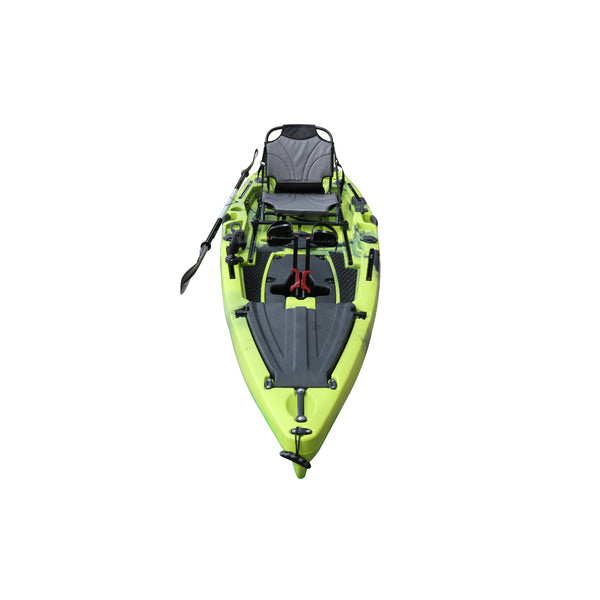 Pedal Pro Fish - 3.6m Pedal-Powered Fishing Kayak Apple Green Black Camo 5