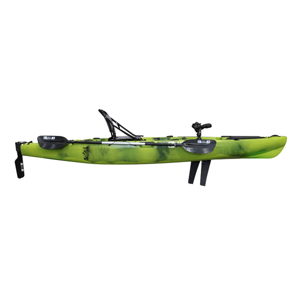 Pedal Pro Fish - 3.6m Pedal-Powered Fishing Kayak Apple Green Black Camo 6
