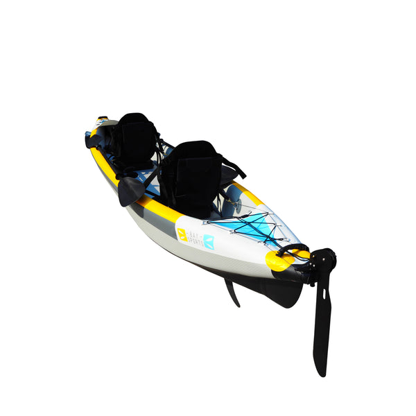 BAY SPORTS Air Glide 473 4.73m Drop Stitch Inflatable Kayak (rear angle view)