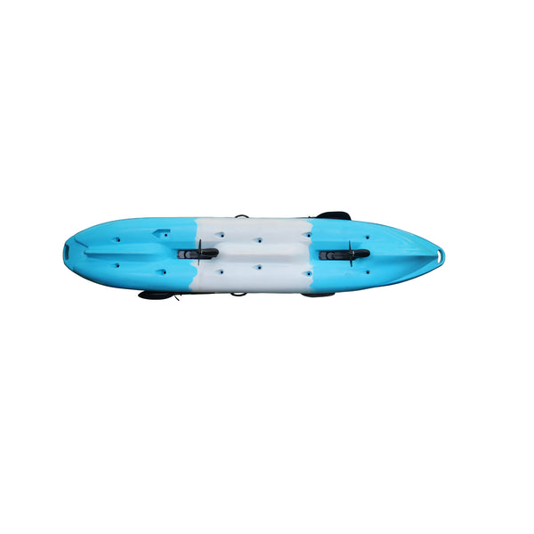 PedalProFish-4.3m Tandem Pedal Powered Fishing kayak Blue/White