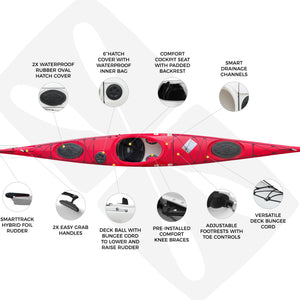 Expedition 1 - 5.02m Single Sit In Touring Kayak.