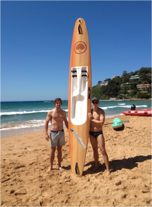 Amazing Wood Inlay Pullen Mk3 Select Surf Ski