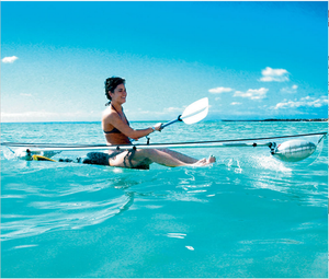 100% transparent kayak announced by Bay Sports.