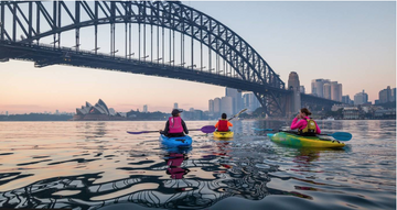 Kayaking in Sydney Harbour Bridge
