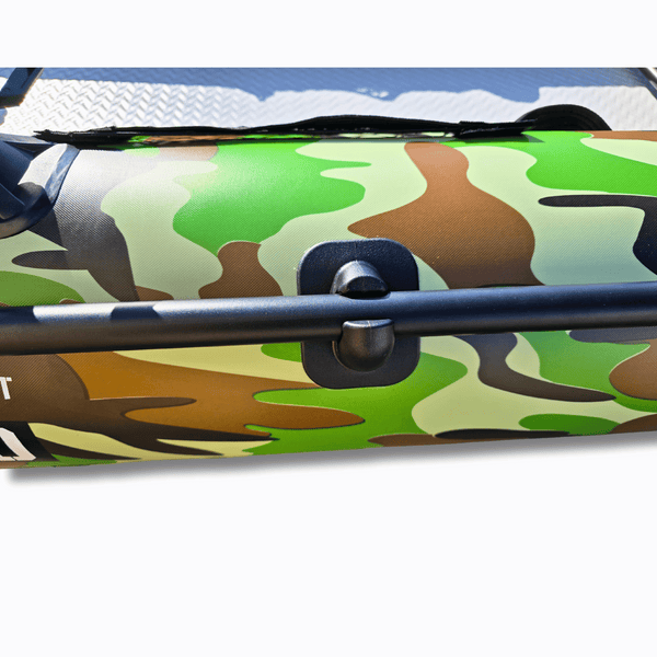 AirGlide Angler Pro 10 - inflatable fishing kayak (paddle holder view)