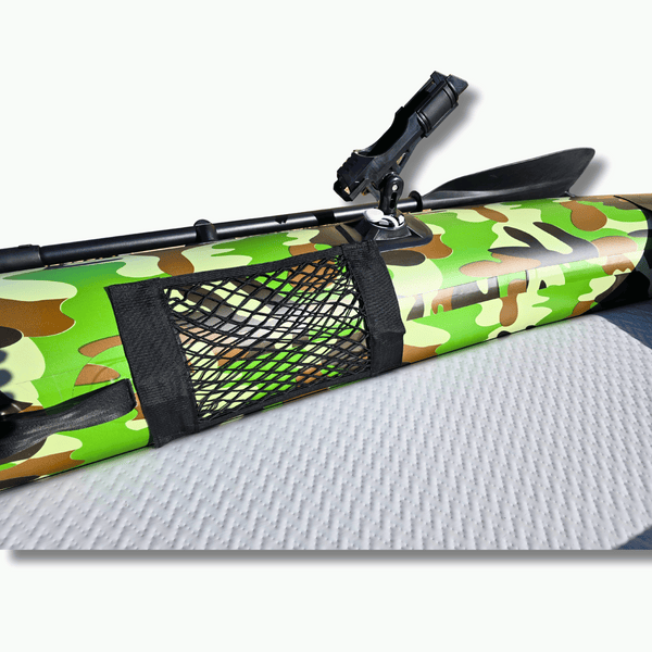 AirGlide Angler Pro 10 - inflatable fishing kayak (net storage view)