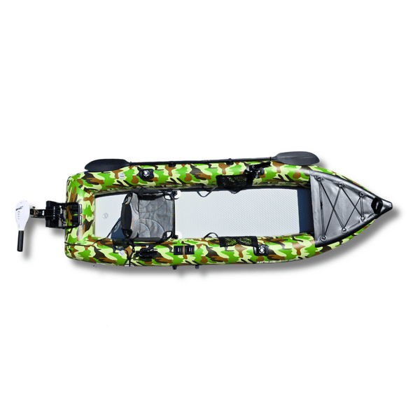 AirGlide Angler Pro 10 - inflatable fishing kayak (aerial view)