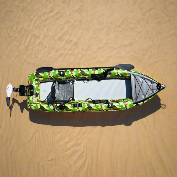 Air Glide Angler Pro 10 - 3.1m Single Inflatable Fishing Kayak.