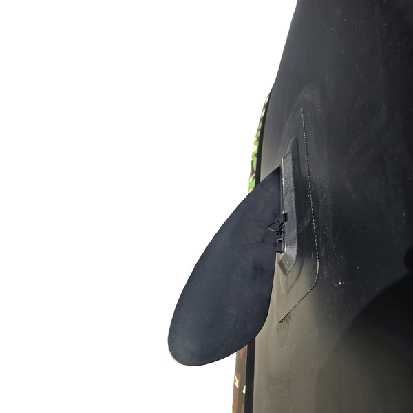 Air Glide Angler Pro 14 inflatable fishing kayak (close up of fins)