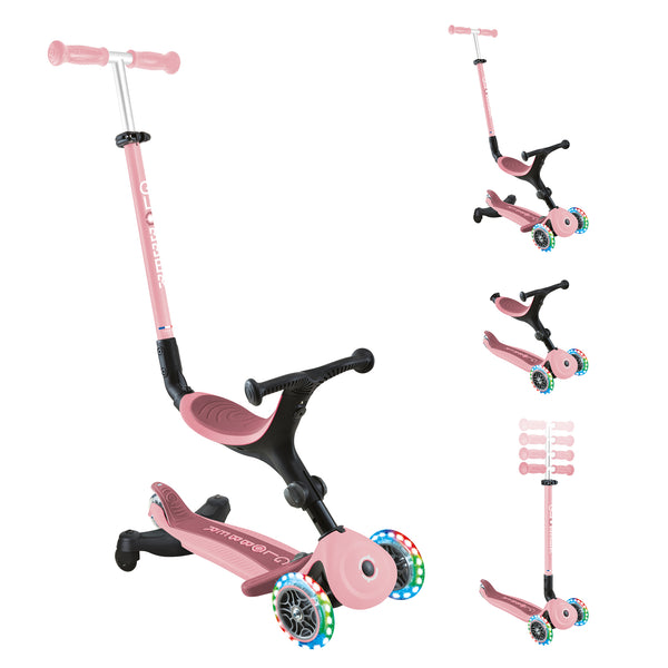Globber Go Up Active Lights 360 Convertible Scooter