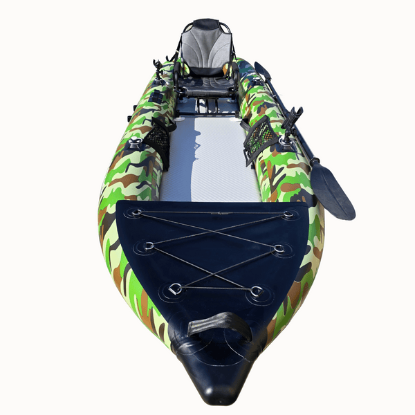 AirGlide Angler Pro 10 - inflatable fishing kayak (front bow view)