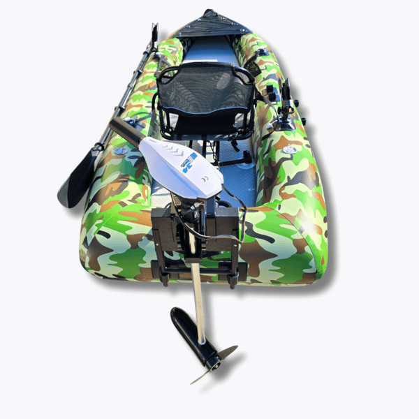 AirGlide Angler Pro 10 - inflatable fishing kayak (rear stern view)