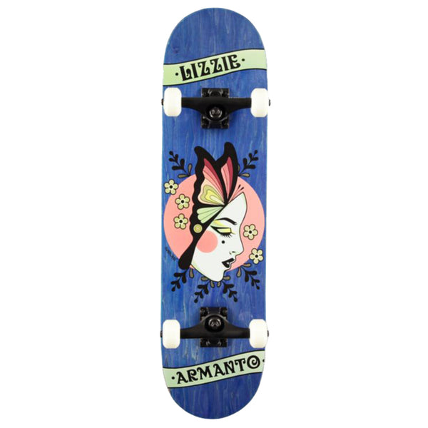 Birdhouse Tony Hawk Level 3 Lizzie Armanto Butterfly Blue 8.0 Complete Skateboard