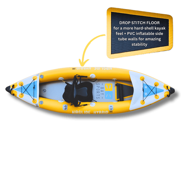Air Glide Hybrid 285 - 2.85M Single Inflatable Kayak
