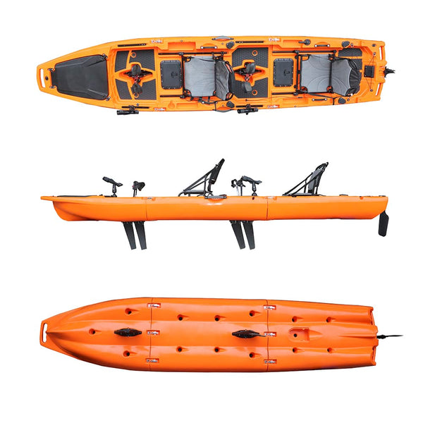 Pedal Pro Fish Modular - 4.2m Tandem Flap-Powered Fishing Kayak