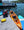 bay sports two person pedal fishing kayak orange on water