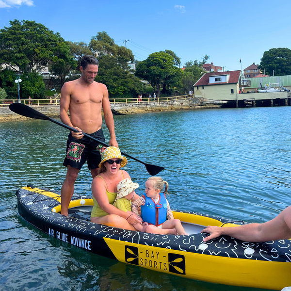 Inflatable Kayak Suitable for Families Air Glide Advance Bay Sports