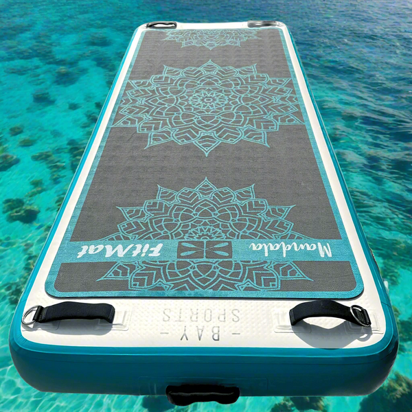 Mandala Fit Mat Inflatable Pontoon Floating Fitness Mat Bay Sports