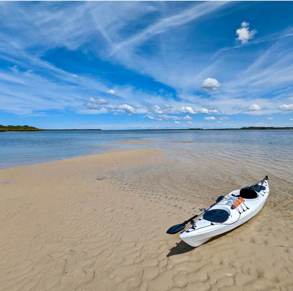 Aquanauta xl 4.2m sit in touring kayak on beach 