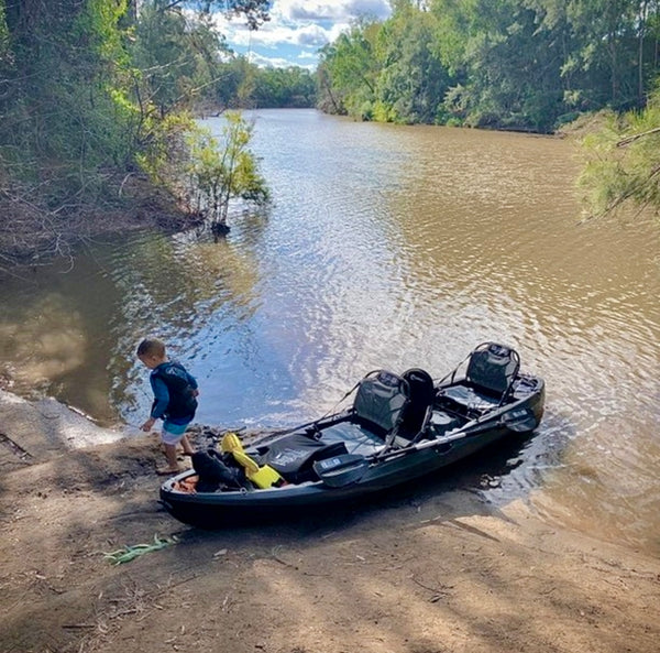 Nereus pro 3.7m tandem fishing kayak with stadium seats 