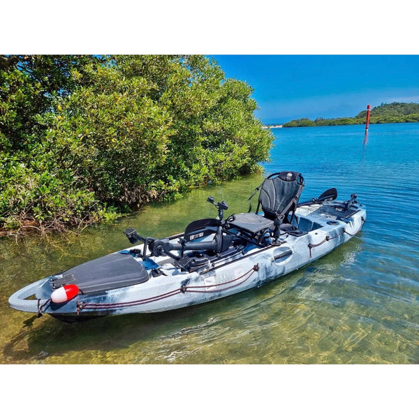 pedal Pro fish xl 4m fishing kayak bay sports white camo