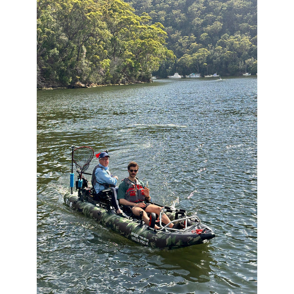 Air Glide Angler Pro 14 - 4.3m Tandem Inflatable Fishing Kayak