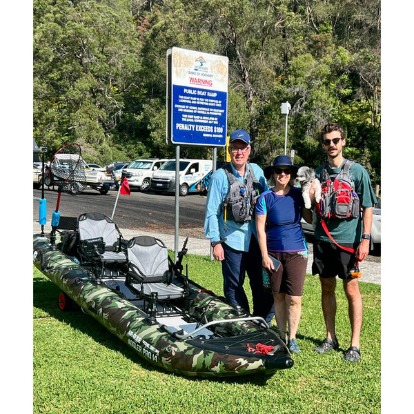 Air Glide Angler Pro 14 - 4.3m Tandem Inflatable Fishing Kayak