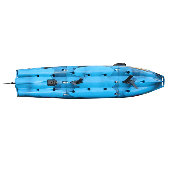 Bay Sports Pedal Pro Modular 4.2m tandem pedal kayak blue camo hull