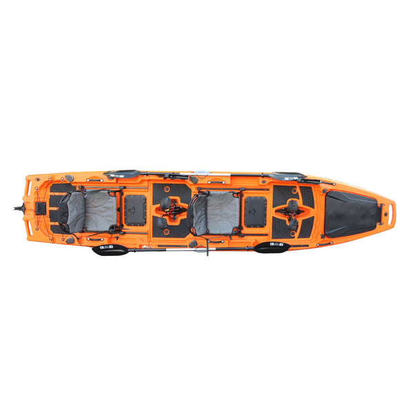 Bay Sports Pedal Pro Modular 4.2m tandem pedal kayak Orange 13